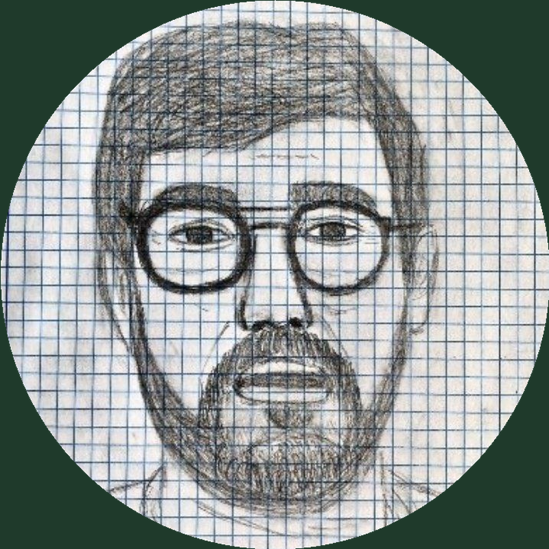 Retrato a lápiz de Ramiro Castillo
